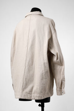 Load image into Gallery viewer, A.F ARTEFACT OVERSIZED SHIRT / COTTON TWILL (IVORY)