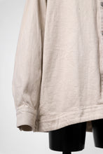 画像をギャラリービューアに読み込む, A.F ARTEFACT SNAPPED OVER SHIRT / COTTON TWILL (IVORY)