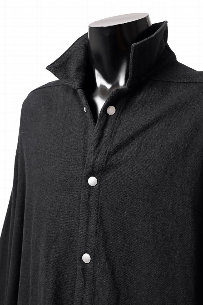 Load image into Gallery viewer, A.F ARTEFACT OVERSIZED SHIRT / COTTON TWILL (BLACK)