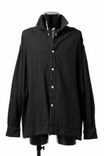 Load image into Gallery viewer, A.F ARTEFACT OVERSIZED SHIRT / COTTON TWILL (BLACK)