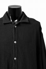 Load image into Gallery viewer, A.F ARTEFACT OVERSIZED SHIRT / COTTON TWILL (BLACK)