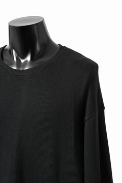 Load image into Gallery viewer, A.F ARTEFACT LAYERED ZIP PULLOVER / CO KNIT &amp; JERSEY (BLACK)