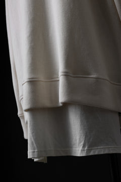 Load image into Gallery viewer, A.F ARTEFACT LAYERED ZIP PULLOVER / CO KNIT &amp; JERSEY (IVORY)