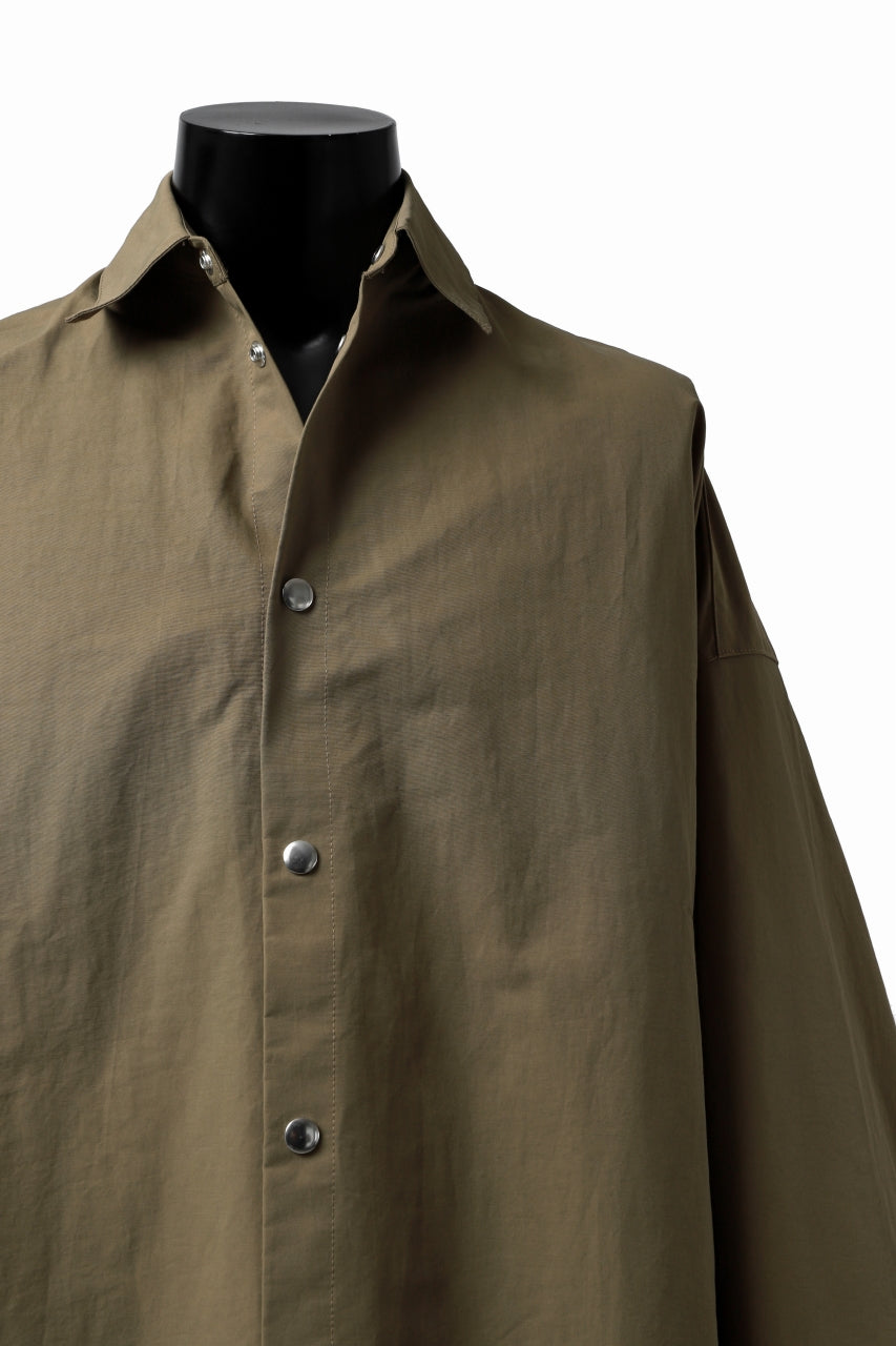 A.F ARTEFACT SNAPPED COCOON SHIRT (BEIGE)