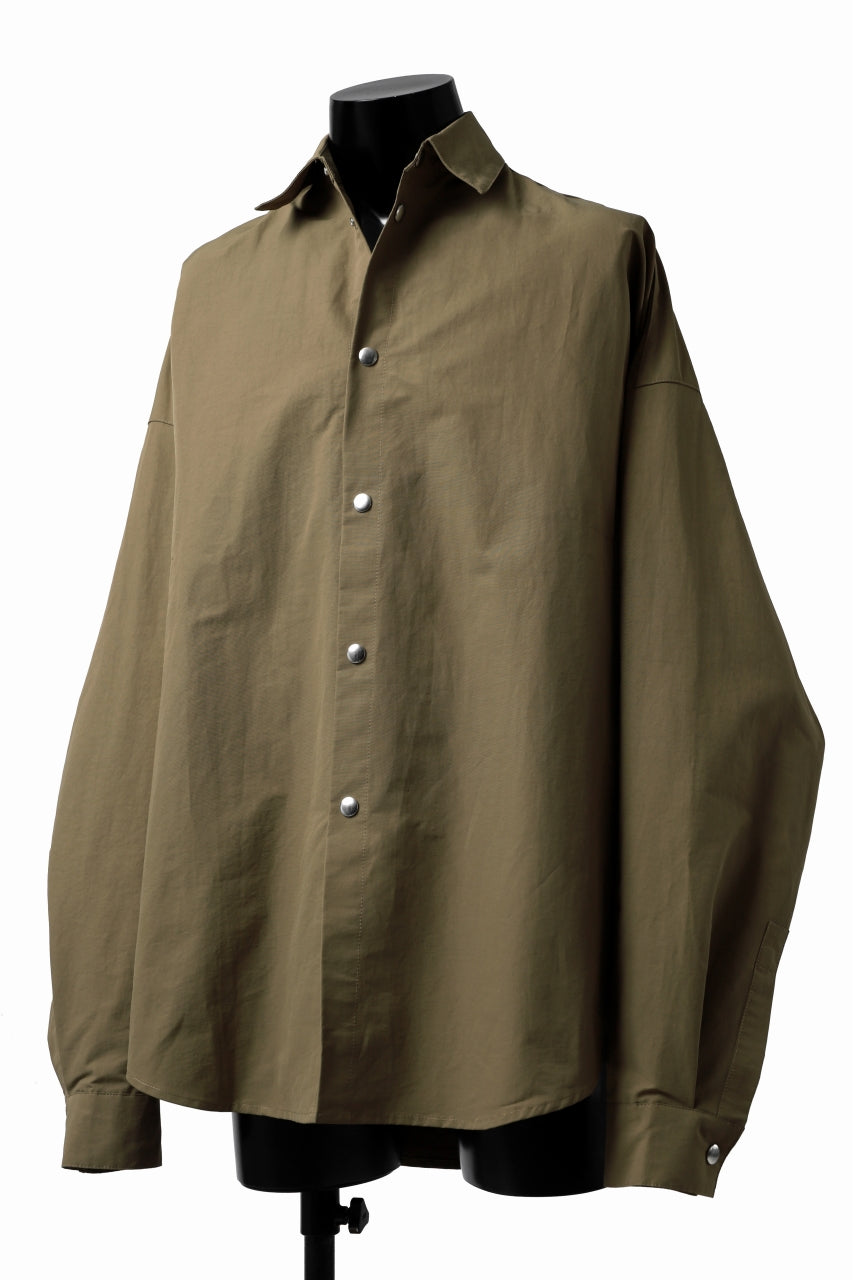 A.F ARTEFACT SNAPPED COCOON SHIRT (BEIGE)