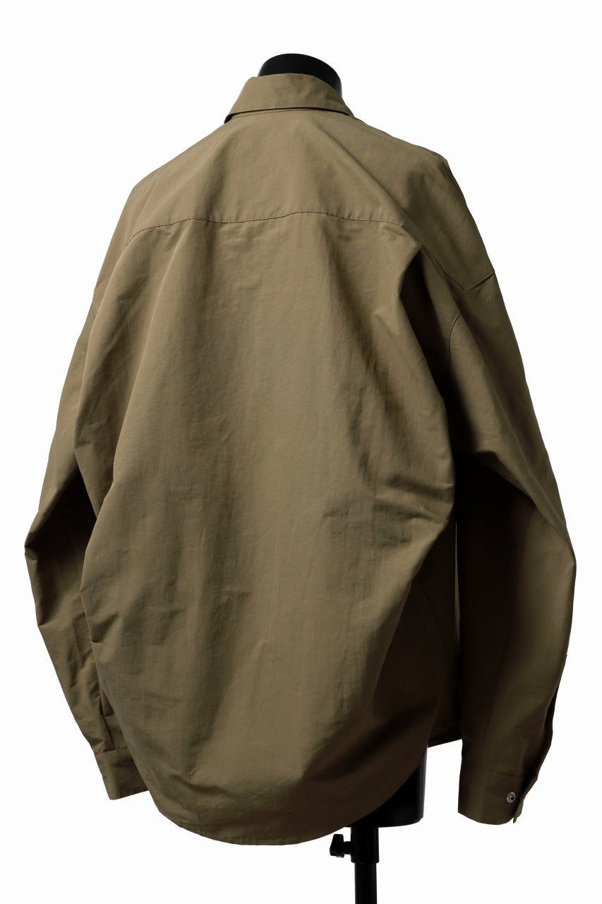 A.F ARTEFACT SNAPPED COCOON SHIRT (BEIGE)