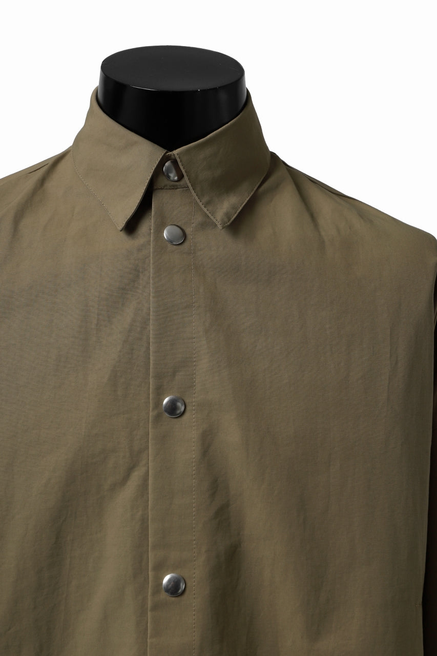 A.F ARTEFACT SNAPPED COCOON SHIRT (BEIGE)