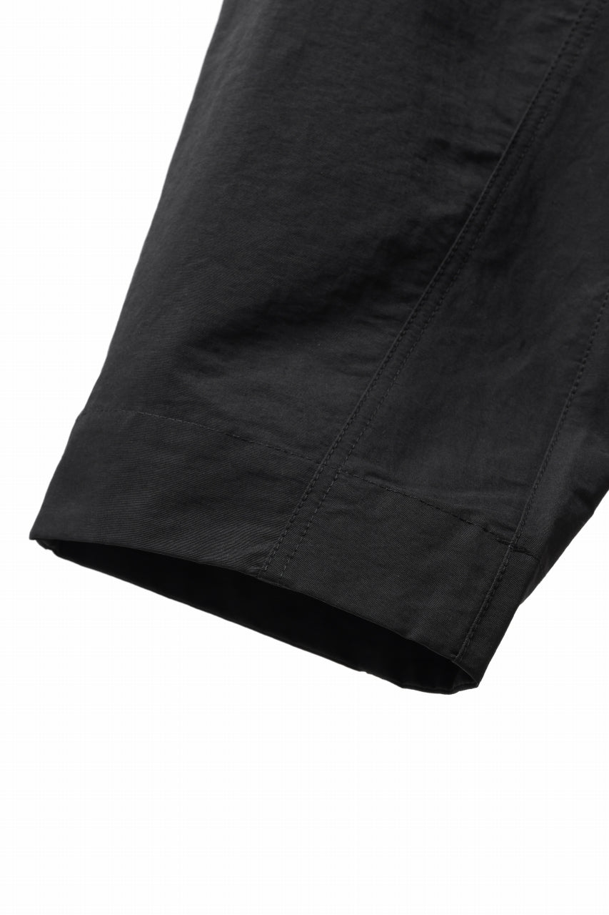 画像をギャラリービューアに読み込む, A.F ARTEFACT MILITARY SARROUEL WIDE PANTS (BLACK)