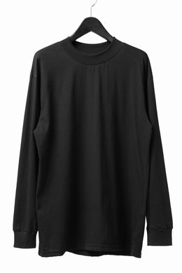 A.F ARTEFACT exclusive MOCK NECK LONG SLEEVE TEE / LIGHT JERSEY (BLACK)