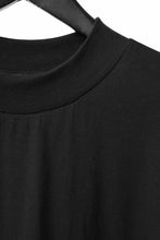Load image into Gallery viewer, A.F ARTEFACT exclusive MOCK NECK LONG SLEEVE TEE / LIGHT JERSEY (BLACK)