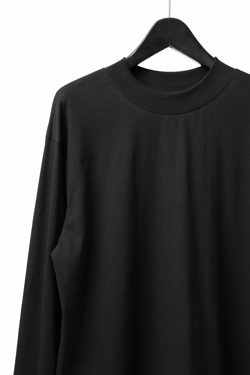 A.F ARTEFACT exclusive THICK-COLLAR BASIC T-SHIRT L/S (BLACK)