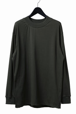 A.F ARTEFACT exclusive THICK-COLLAR BASIC T-SHIRT L/S (KHAKI)