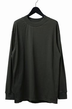 Load image into Gallery viewer, A.F ARTEFACT exclusive MOCK NECK LONG SLEEVE TEE / LIGHT JERSEY (KHAKI)
