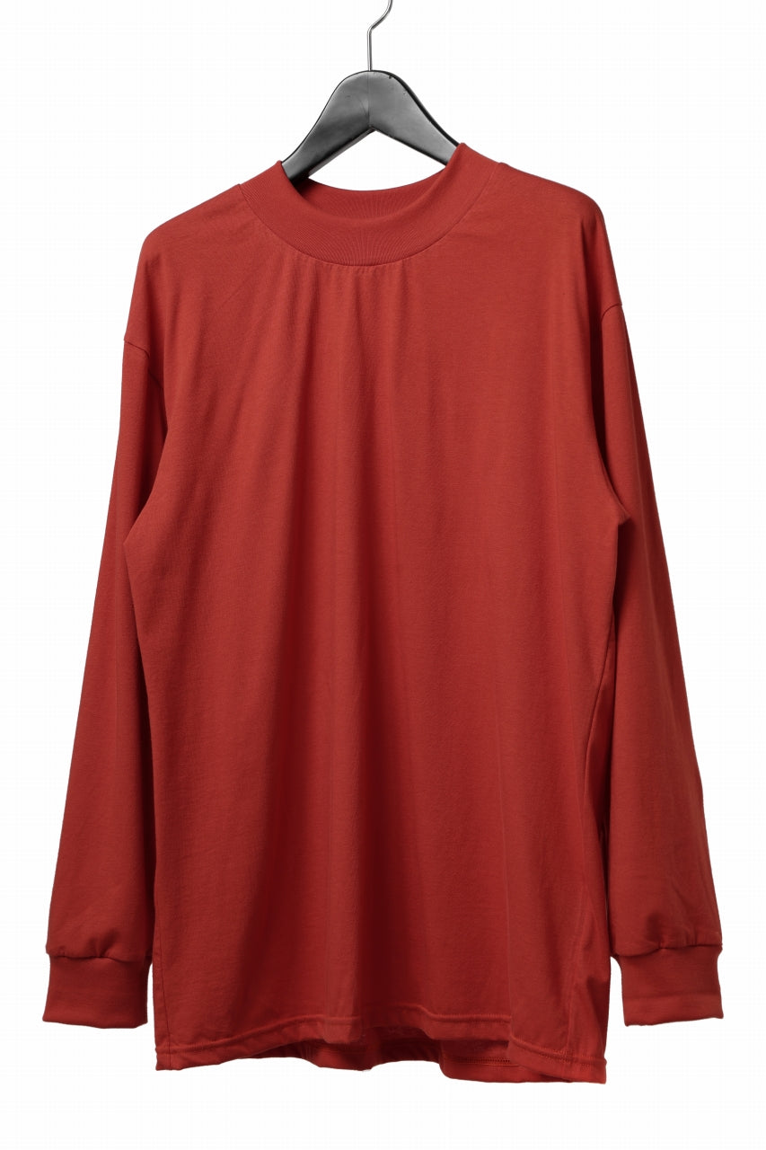 A.F ARTEFACT exclusive THICK-COLLAR BASIC T-SHIRT L/S (ORANGE)