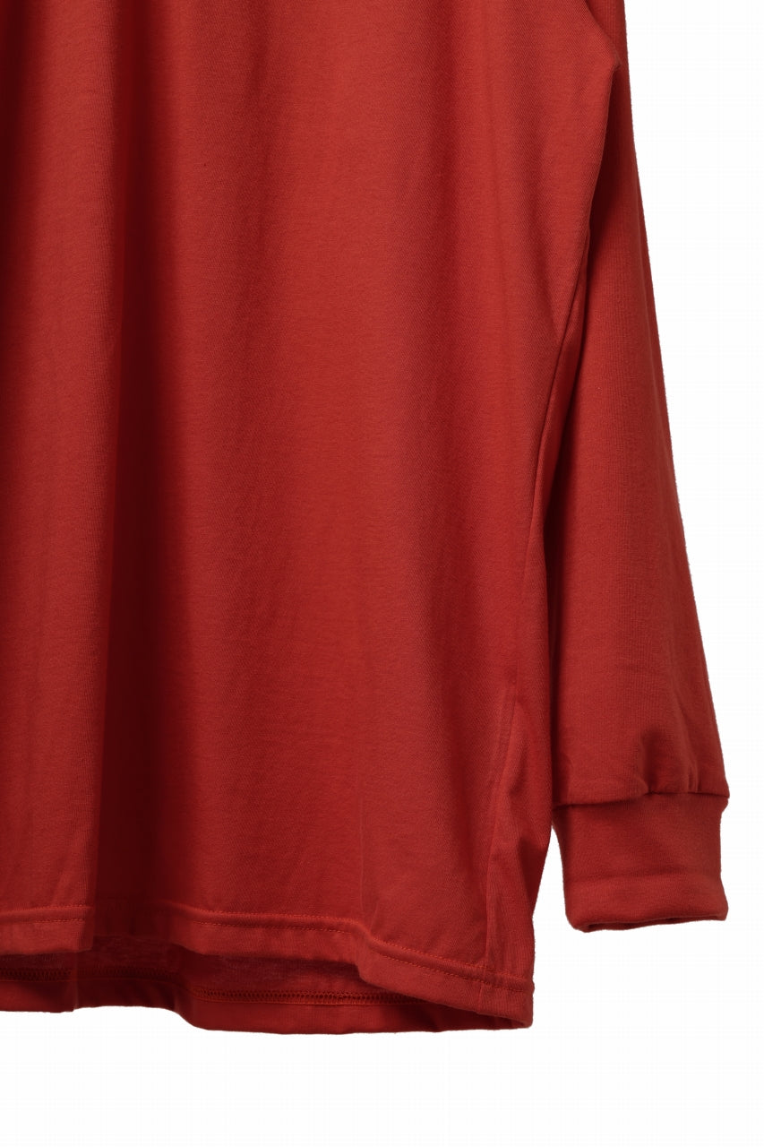 A.F ARTEFACT exclusive THICK-COLLAR BASIC T-SHIRT L/S (ORANGE)