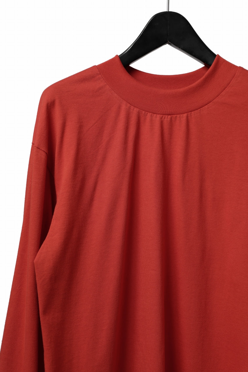 A.F ARTEFACT exclusive THICK-COLLAR BASIC T-SHIRT L/S (ORANGE)