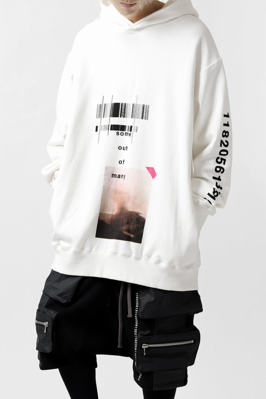 Load image into Gallery viewer, A.F ARTEFACT &quot;Trunk-Show&quot; NUMBERS SWEATER HOODIE (WHITE)