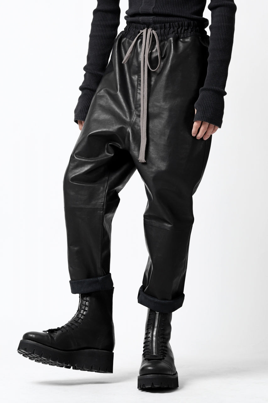 A.F ARTEFACT "Trunk-Show" HORSE LEATHER TROUSERS (BLACK)
