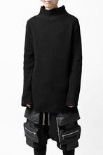 画像をギャラリービューアに読み込む, A.F ARTEFACT &quot;Trunk-Show&quot; HIGHNECK KNIT PULLOVER (BLACK)