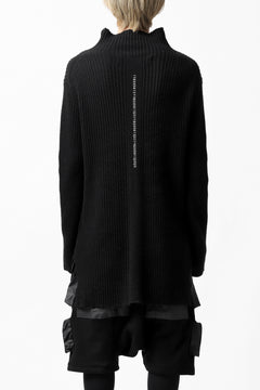 画像をギャラリービューアに読み込む, A.F ARTEFACT &quot;Trunk-Show&quot; HIGHNECK KNIT PULLOVER (BLACK)