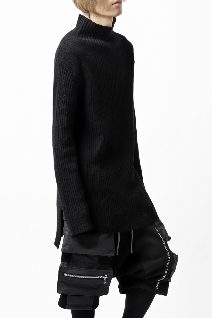 A.F ARTEFACT "Trunk-Show" HIGHNECK KNIT PULLOVER (BLACK)