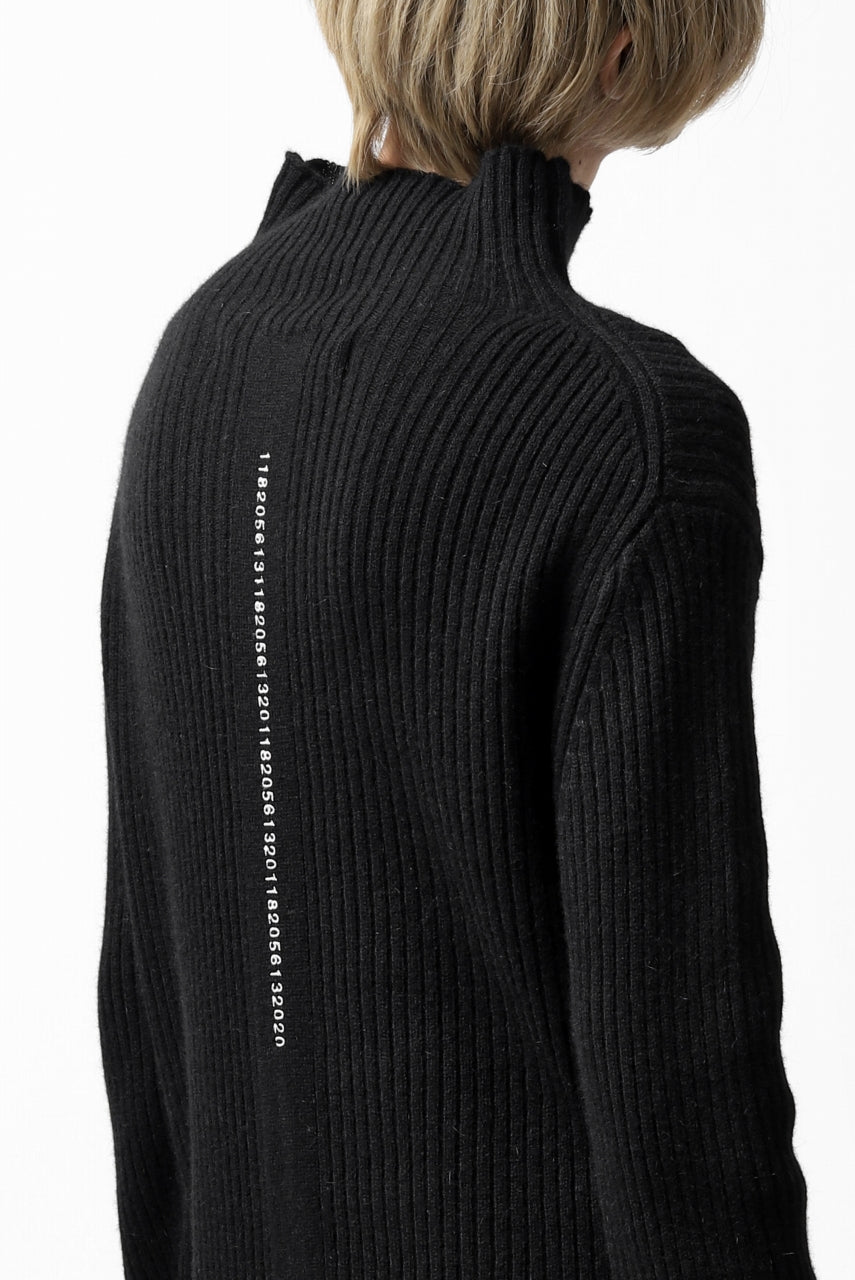 A.F ARTEFACT "Trunk-Show" HIGHNECK KNIT PULLOVER (BLACK)