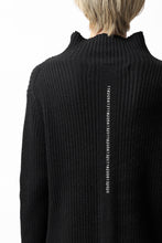 画像をギャラリービューアに読み込む, A.F ARTEFACT &quot;Trunk-Show&quot; HIGHNECK KNIT PULLOVER (BLACK)