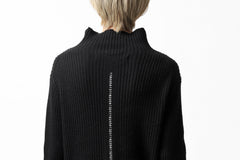 画像をギャラリービューアに読み込む, A.F ARTEFACT &quot;Trunk-Show&quot; HIGHNECK KNIT PULLOVER (BLACK)