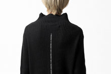 画像をギャラリービューアに読み込む, A.F ARTEFACT &quot;Trunk-Show&quot; HIGHNECK KNIT PULLOVER (BLACK)