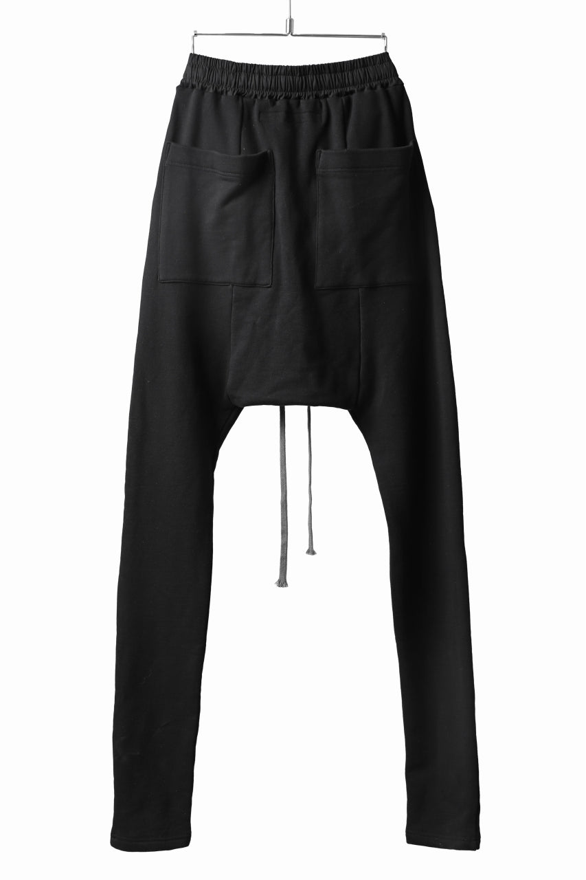 A.F ARTEFACT "Trunk-Show" SKINNY SARROUEL SWEAT PANTS / SHADOW EMBROIDERY (BLACK)