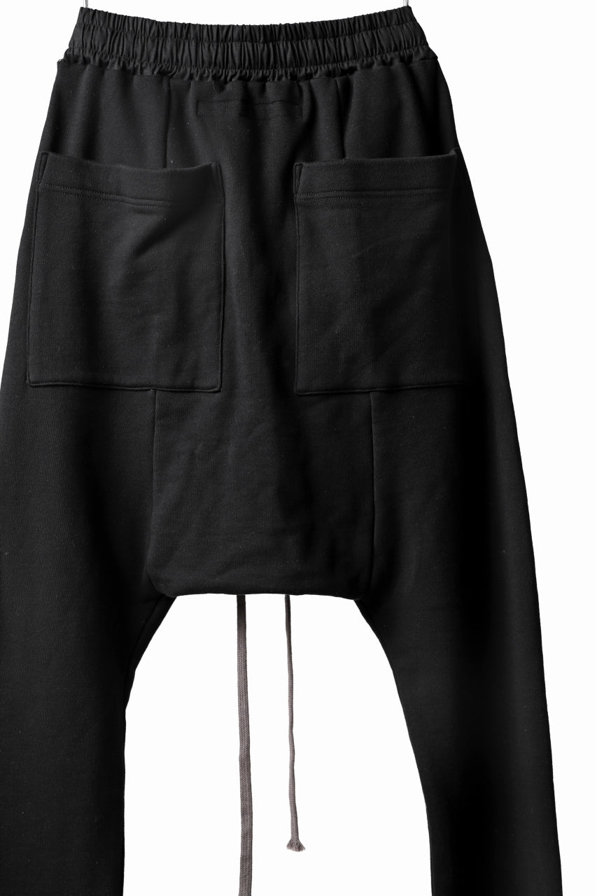 A.F ARTEFACT "Trunk-Show" SKINNY SARROUEL SWEAT PANTS / SHADOW EMBROIDERY (BLACK)