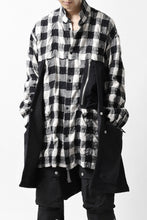 Load image into Gallery viewer, A.F ARTEFACT &quot;TACTIC&quot; COMBINED SHIRT COAT (BLACK x WHITE)
