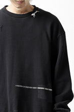 Load image into Gallery viewer, A.F ARTEFACT &quot;FRAYED&quot; DAMAGE LOOSEY SWEATER SHORT TOPS *EMBROIDERED(BLACK)