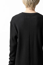 画像をギャラリービューアに読み込む, A.F ARTEFACT &quot;Trunk-Show&quot; PULL OVER TOPS / WAFFLE JERSEY (BLACK)