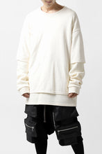 画像をギャラリービューアに読み込む, A.F ARTEFACT &quot;Trunk-Show&quot; LAYERED TOPS / COTTON KNIT + LIGHT JERSEY (IVORY)