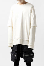 画像をギャラリービューアに読み込む, A.F ARTEFACT &quot;Trunk-Show&quot; LAYERED TOPS / COTTON KNIT + LIGHT JERSEY (IVORY)