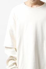 画像をギャラリービューアに読み込む, A.F ARTEFACT &quot;Trunk-Show&quot; LAYERED TOPS / COTTON KNIT + LIGHT JERSEY (IVORY)