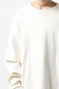 画像をギャラリービューアに読み込む, A.F ARTEFACT &quot;Trunk-Show&quot; LAYERED TOPS / COTTON KNIT + LIGHT JERSEY (IVORY)