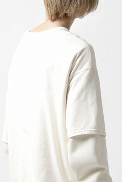 画像をギャラリービューアに読み込む, A.F ARTEFACT &quot;Trunk-Show&quot; LAYERED TOPS / COTTON KNIT + LIGHT JERSEY (IVORY)