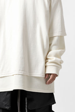 画像をギャラリービューアに読み込む, A.F ARTEFACT &quot;Trunk-Show&quot; LAYERED TOPS / COTTON KNIT + LIGHT JERSEY (IVORY)