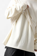 画像をギャラリービューアに読み込む, A.F ARTEFACT &quot;Trunk-Show&quot; LAYERED TOPS / COTTON KNIT + LIGHT JERSEY (IVORY)