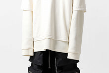 画像をギャラリービューアに読み込む, A.F ARTEFACT &quot;Trunk-Show&quot; LAYERED TOPS / COTTON KNIT + LIGHT JERSEY (IVORY)