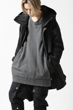 画像をギャラリービューアに読み込む, A.F ARTEFACT &quot;Trunk-Show&quot; LIGHT-WARMER MODS COAT / FLEECE BONDING NYLON (BLACK)