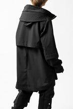 画像をギャラリービューアに読み込む, A.F ARTEFACT &quot;Trunk-Show&quot; LIGHT-WARMER MODS COAT / FLEECE BONDING NYLON (BLACK)