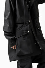 画像をギャラリービューアに読み込む, A.F ARTEFACT &quot;Trunk-Show&quot; LIGHT-WARMER MODS COAT / FLEECE BONDING NYLON (BLACK)