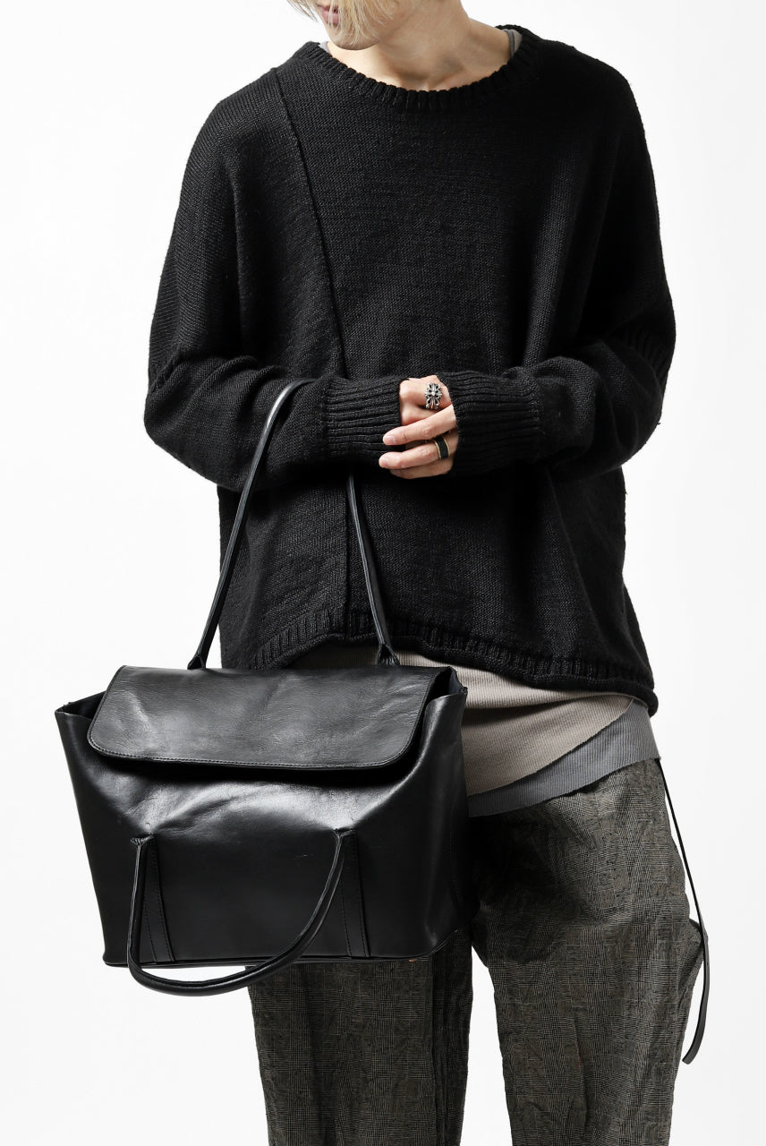 画像をギャラリービューアに読み込む, ierib ONE SHOULDER BOSTON BAG #2 / smooth horse leather (BLACK)