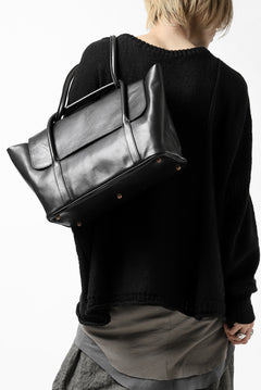 画像をギャラリービューアに読み込む, ierib ONE SHOULDER BOSTON BAG #2 / smooth horse leather (BLACK)