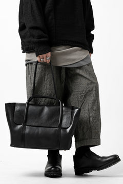 画像をギャラリービューアに読み込む, ierib ONE SHOULDER BOSTON BAG #2 / smooth horse leather (BLACK)