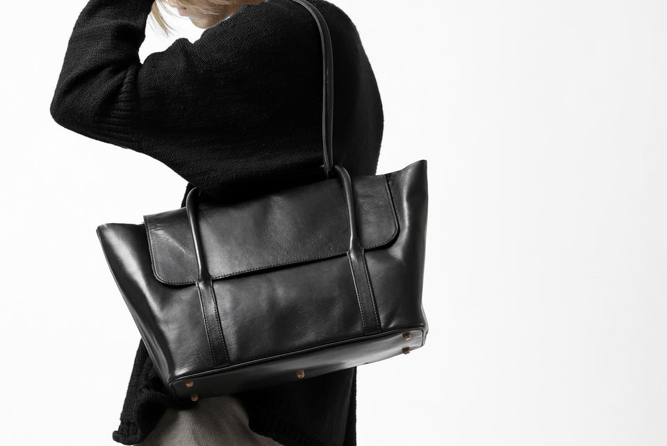 画像をギャラリービューアに読み込む, ierib ONE SHOULDER BOSTON BAG #2 / smooth horse leather (BLACK)