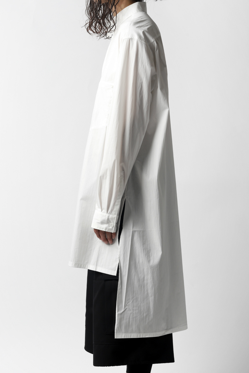 Y-3 Yohji Yamamoto CLASSIC LONG BACK STEP SHIRT (WHITE)